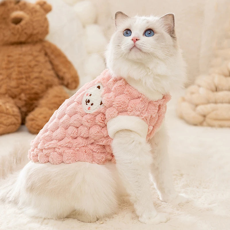 Winter Warm Hairless Cat Cardigan Sweater