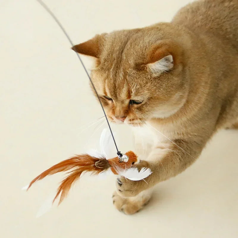 Interactive Hands-Free Cat Stick Toy