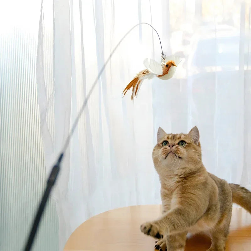 Interactive Hands-Free Cat Stick Toy