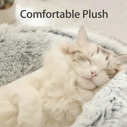 Winter Plush 2-in-1 Pet Cat Bed