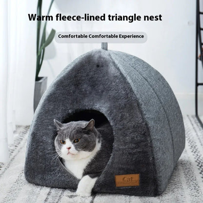 Triangle Closed Cat Nest