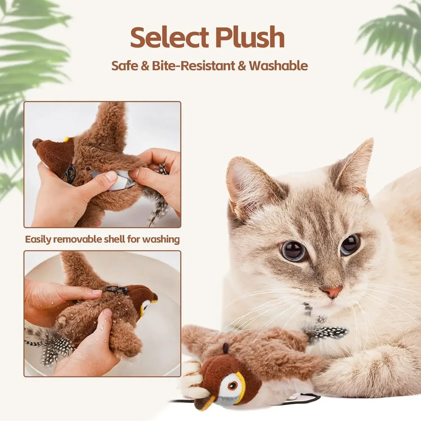 Interactive Rechargeable Cat Toys with Catnip