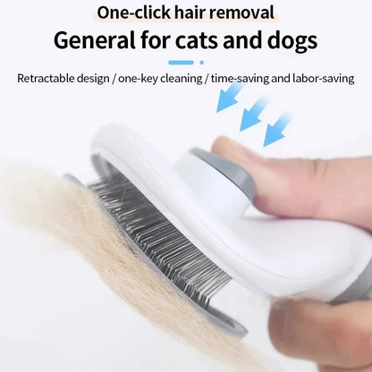 Self-Cleaning Cat Hair Removal Comb