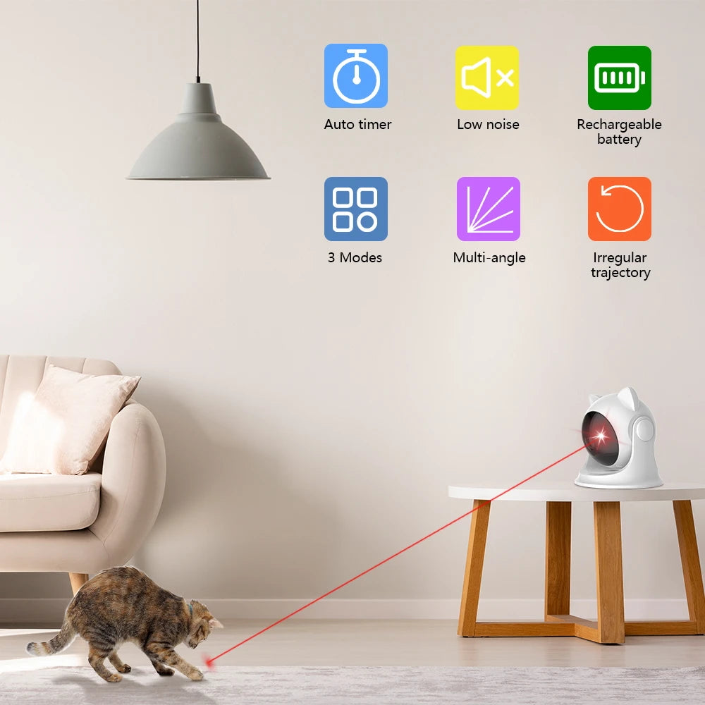 Automatic Rechargeable Cat Laser Toy