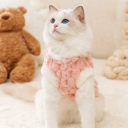 Winter Warm Hairless Cat Cardigan Sweater