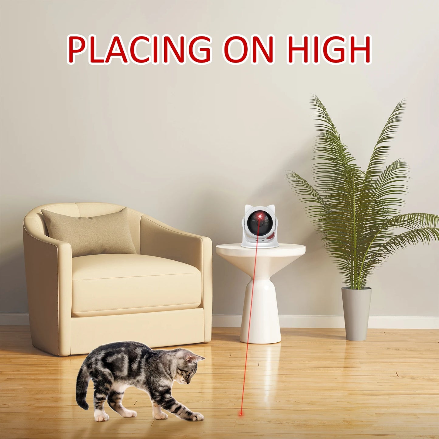 Automatic Rechargeable Cat Laser Toy