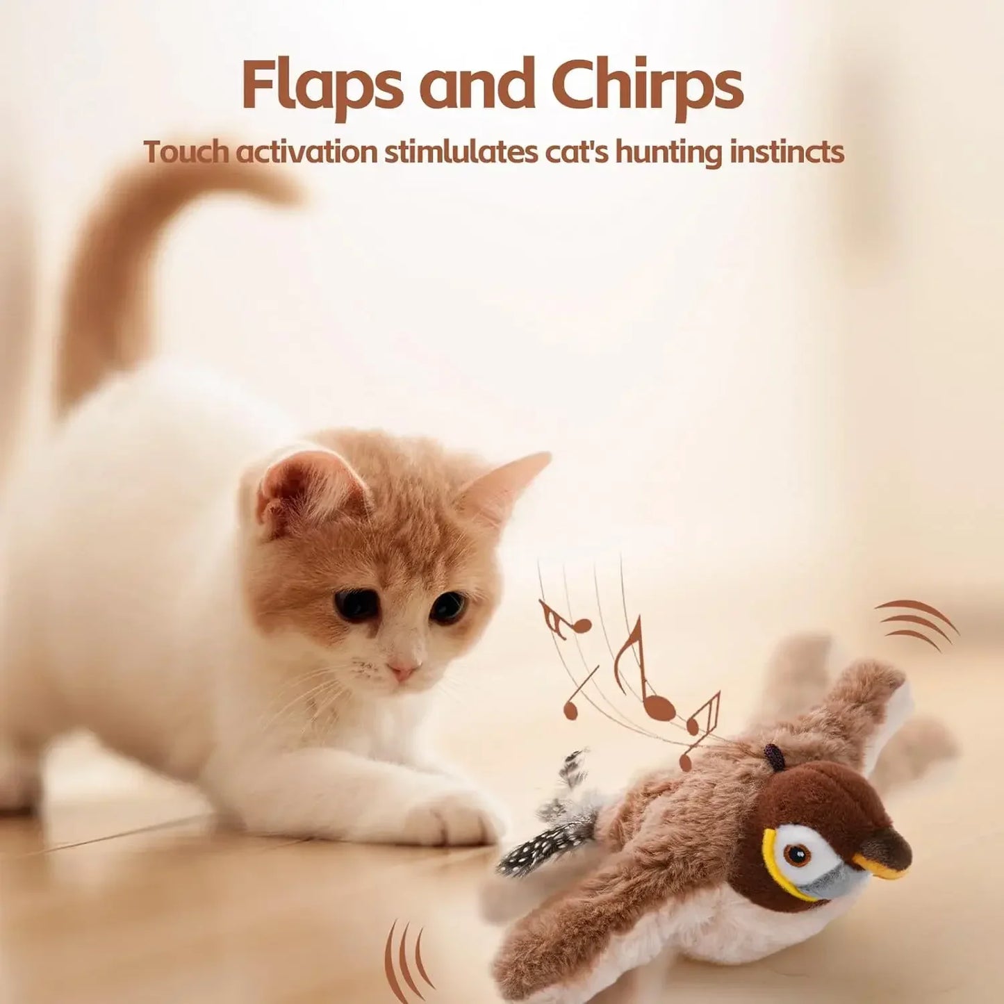 Interactive Rechargeable Cat Toys with Catnip