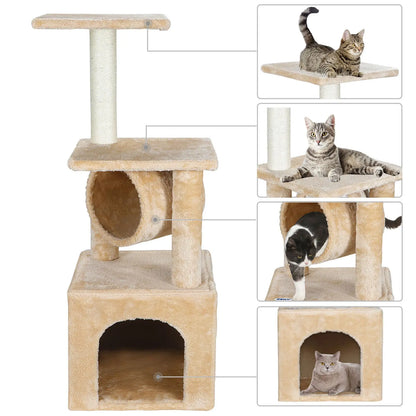 Cat Tree Tower with Scratching Posts