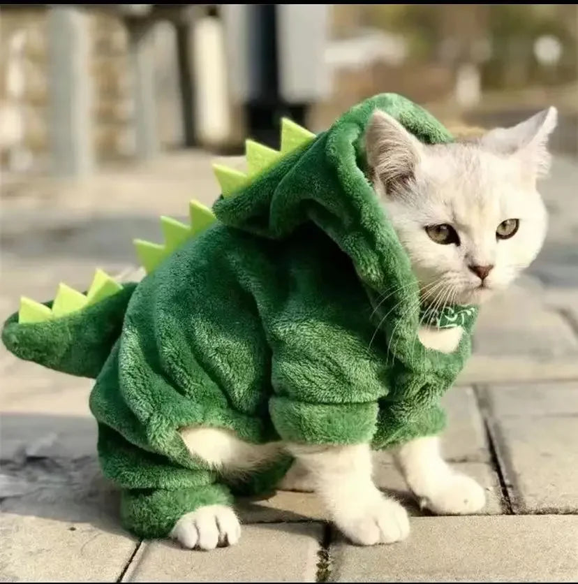 Funny Dinosaur Cat Cosplay Costume