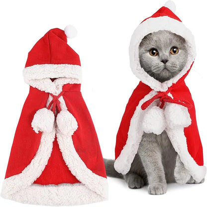 Santa Cat Costume Cosplay Cape